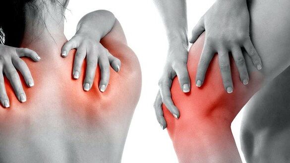 Dolor en músculos y articulaciones como síntoma de la presencia de parásitos.