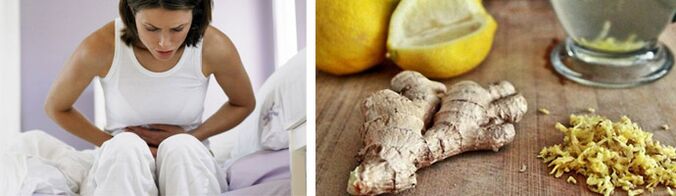 Dolor abdominal por parásitos y jengibre con limón para eliminarlos.