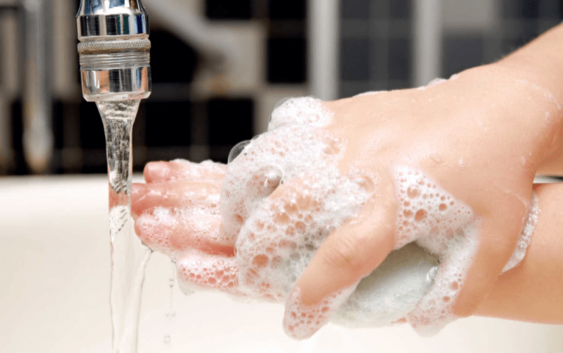 lavado de manos para prevenir lombrices